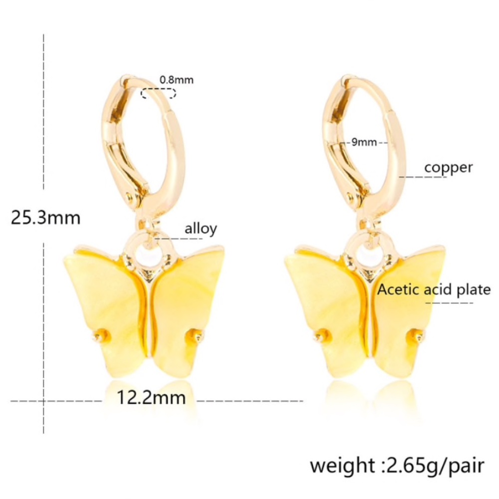 Cute Pink Acrylic Earrings - Picture 4 of 5